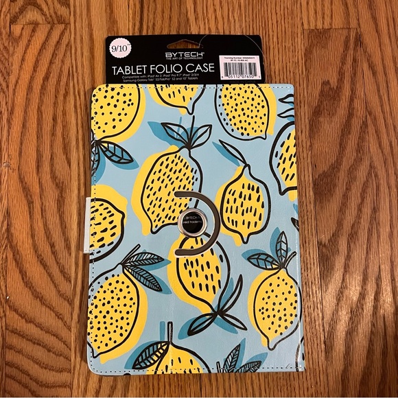 NWT bytech Lemon Print IPad Tablet Case 9” 10” Samsung Galaxy - Picture 6 of 7